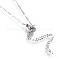 Brass Micro Pave Cubic Zirconia Pendant Necklaces&nbsp;NJEW-I230-20