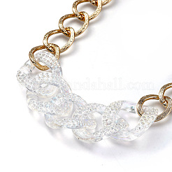 Aluminum Curb Chain Necklaces&nbsp;NJEW-JN02800