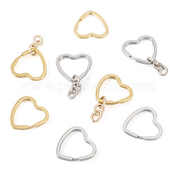 8Pcs 3 Styles 304 Stainless Steel Keychain Clasps&nbsp;STAS-TA0004-78