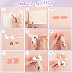 DIY Iron Alligator Hair Clip Making Kits&nbsp;DIY-PH0030-75