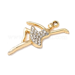 Alloy Rhinestone Pendants&nbsp;RB-CBA5369-01A-G