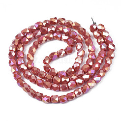 Electroplate Glass Beads Strands&nbsp;EGLA-N002-13-A16