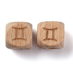 Natural Wood Constellation Beads&nbsp;WOOD-M002-03