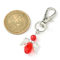 Angel Glass Pendant Decoration&nbsp;HJEW-JM01557-03