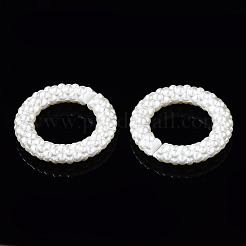 CCB Plastic Imitation Pearl Linking Rings&nbsp;CCB-Q091-013