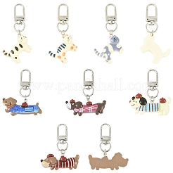 8Pcs Resin Pendant Decorations&nbsp;HJEW-YW00333