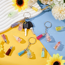 DIY Luminous Juice Glass Shape Keychain Making Kit&nbsp;DIY-OC0010-88