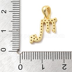 925 Sterling Silver Micro Pave Clear Cubic Zirconia Pendants&nbsp;STER-Z012-06G-02