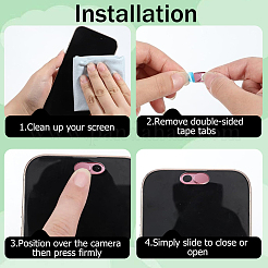 3Pcs Aluminum Alloy Self-Adhesive Webcam Covers&nbsp;FIND-PS0001-04C