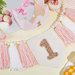 Polyester Braided Tassel Banners&nbsp;HJEW-WH0039-48B