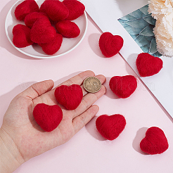 Heart Handmade Wool Felt Ornament Accessories&nbsp;DIY-CY0003-12A