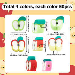 200Pcs 4 Style Handmade Polymer Clay Beads&nbsp;CLAY-SC0001-65