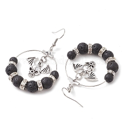 Brass with 304 Stainless Steel Dangle Earring&nbsp;EJEW-TA00466