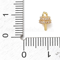 Brass Micro Pave Cubic Zirconia Cup Peg Bails&nbsp;CU-CBABB5B-04G