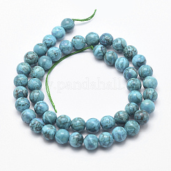 Natural Marble Beads Strands&nbsp;X-G-K211-8mm-E