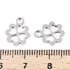 Tarnish Resistant 201 Stainless Steel Flower Charms&nbsp;STAS-R064-29
