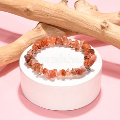 Natural & Synthetic Mixed Stone Chips Stretch Bracelets&nbsp;BJEW-JB01308