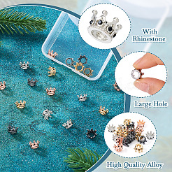 20Pcs 4 Colors Alloy European Beads&nbsp;MPDL-TA0001-06