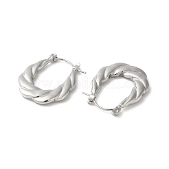 Non-Tarnish 304 Stainless Hoop Earrings&nbsp;EJEW-Z026-39P
