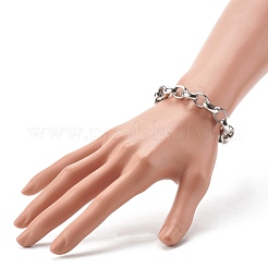Non-Tarnish 304 Stainless Steel Rolo Chain Bracelets for Women&nbsp;BJEW-JB06673-01