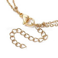 Alloy Enamel Heart Charm Anklet&nbsp;AJEW-AN00553