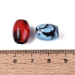Two Tone Acrylic European Beads&nbsp;OACR-N161-01
