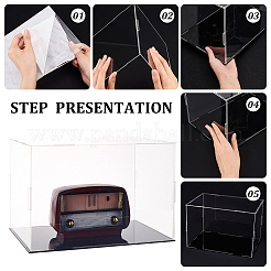 Transparent Plastic Minifigure Display Cases&nbsp;ODIS-WH0029-72C