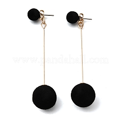 Iron Dangle Stud Earrings&nbsp;EJEW-D355-03G-01