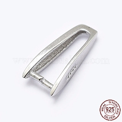 Anti-Tarnish Rhodium Plated 925 Sterling Silver Pendant Bails&nbsp;STER-P034-63P