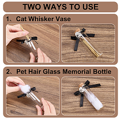 4Pcs Glass Cork Wishing Bottles&nbsp;AJEW-DR00050
