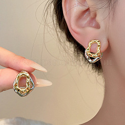 Brass Stud Earrings for Women&nbsp;WG9DD42-01