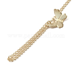 Iron Butterfly Ring Bracelet&nbsp;LS-BJEW-C054-03G