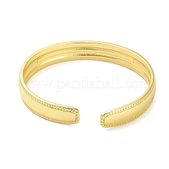 Brass Pave Green Cubic Zirconia Open Cuff Bangles for Women&nbsp;BJEW-M312-01C-G