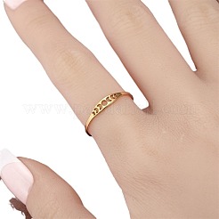 Hollow Moon Phase 304 Stainless Steel Finger Rings&nbsp;FS-WG454BE-05