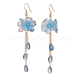 Flower Dangle Earrings&nbsp;X1-EJEW-TA00636-04