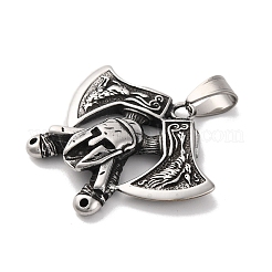 Viking 304 Stainless Steel Pendants&nbsp;STAS-U021-08AS