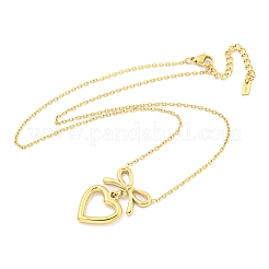 Ion Plating(IP) 304 Stainless Steel Pendants Necklace for Women&nbsp;NJEW-A027-04G