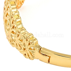 Hollow Rack Plating Brass Hinged Bracelets for Women&nbsp;BJEW-M040-18G