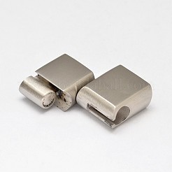 Tarnish Resistant 304 Stainless Steel Magnetic Clasps with Glue-in Ends&nbsp;STAS-D070-07