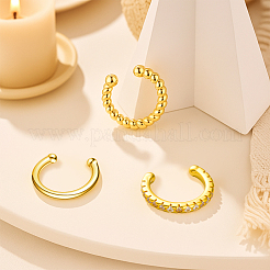 12Pcs 6 Styles Brass C-Shaped Cuff Earrings&nbsp;EJEW-GO0003-29