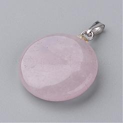 Natural Rose Quartz Pendants&nbsp;G-S214-20