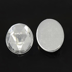 Imitation Taiwan Acrylic Rhinestone Cabochons&nbsp;GACR-A008-13x18mm-01