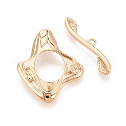 6Pcs Brass Toggle Clasps&nbsp;KK-T073-43G
