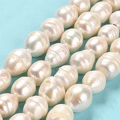 Natural Cultured Freshwater Pearl Beads Strands&nbsp;PEAR-E016-108