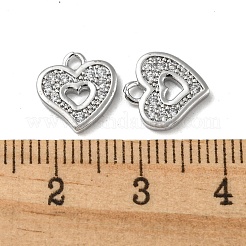 Brass Micro Pave Cubic Zirconia Pendants&nbsp;KK-H460-47P
