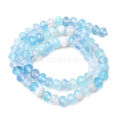 Natural Banded Agate/Striped Agate Beads Strands&nbsp;G-E605-A02-02F