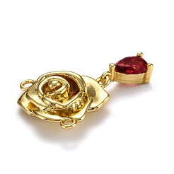 Brass Micro Pave Cubic Zirconia Pendants&nbsp;ZIRC-L100-041G