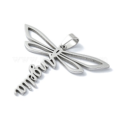 Non-Tarnish 304 Stainless Steel Pendants&nbsp;STAS-C097-09P