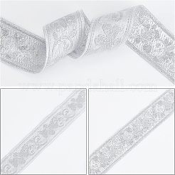 Ethnic Style Embroidery Polycotton Ribbons&nbsp;OCOR-WH0066-21A