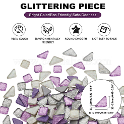 Glitter Glass Cabochons&nbsp;GLAA-FH0001-02C